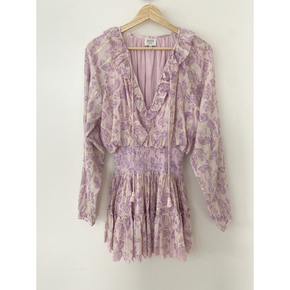 Hemant & Nandita Sahar Ruffle Mini Dress